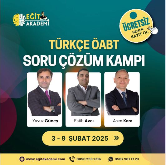 2025 TÜRKÇE ÖABT ÜCRETSİZ SORU ÇÖZÜM KAMPI