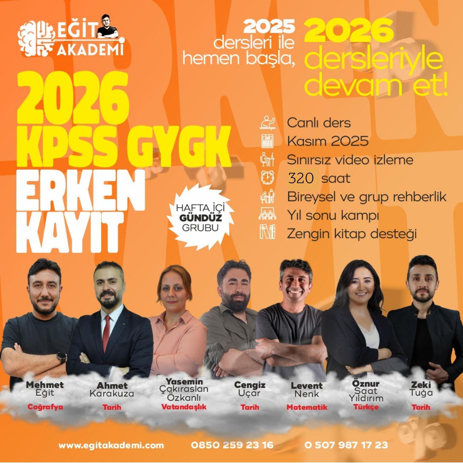 KPSS 2026 GENEL YETENEK-GENEL KÜLTÜR CANLI DERS PAKETİ(Gündüz)