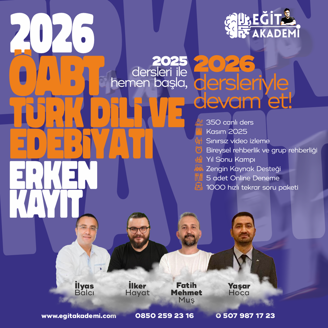 2026 Türk Dili ve Edebiyatı ÖABT Canlı - Video Ders