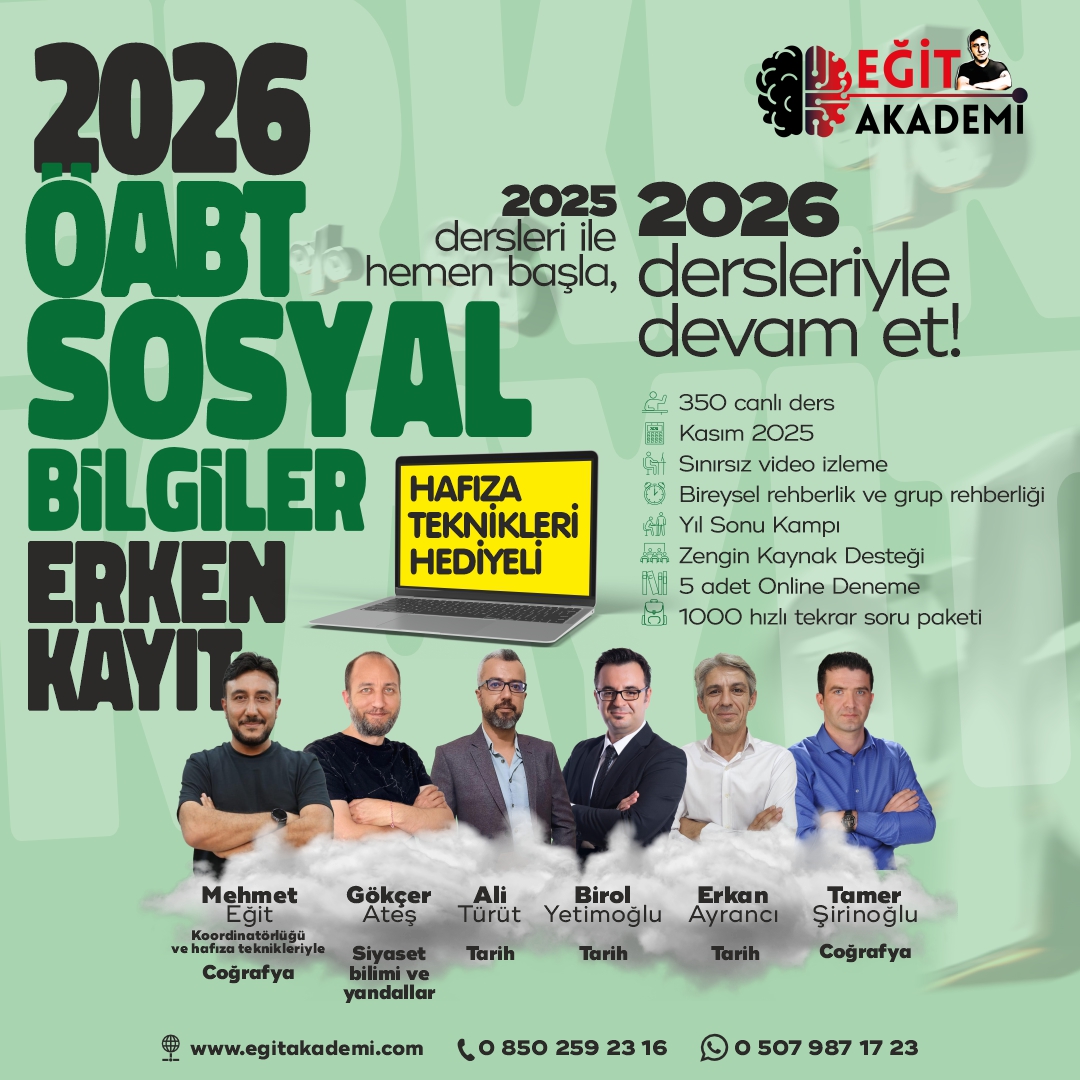 2026 Sosyal Bilgiler ÖABT Canlı/Video Ders