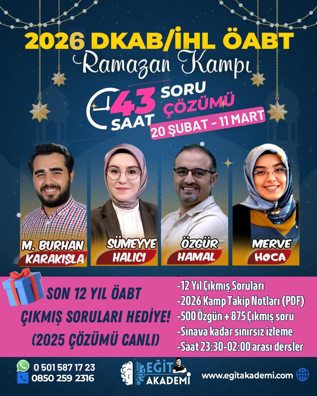 2026 DKAB İHL ÖABT & DHBT RAMAZAN KAMPI