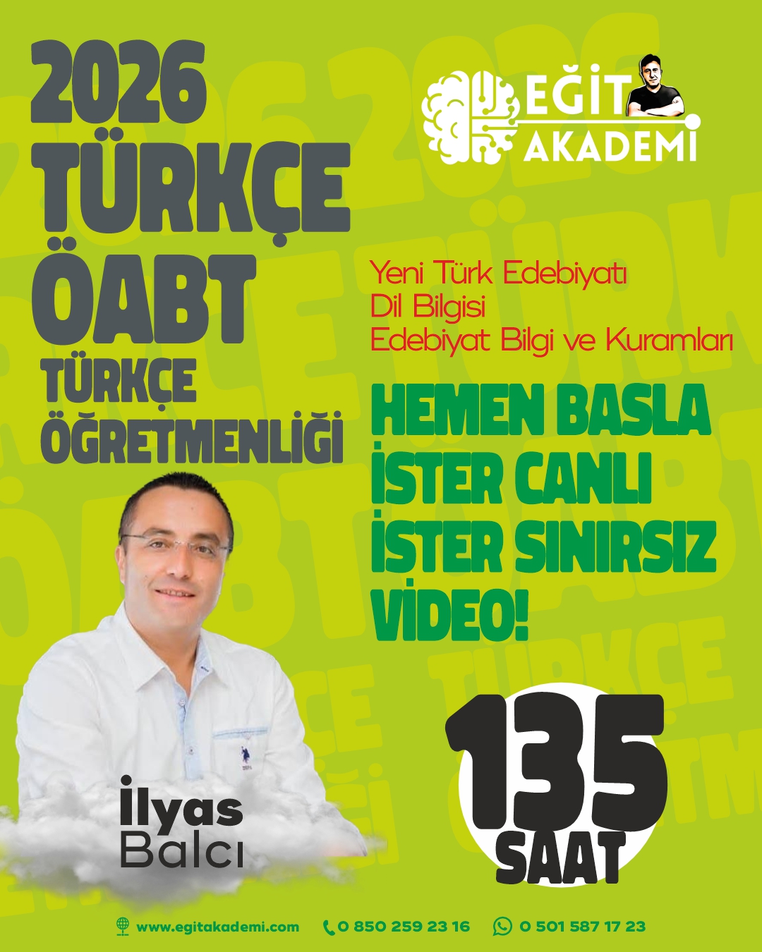 2026 TÜRKÇE ÖABT İLYAS BALCI DERSLERİ