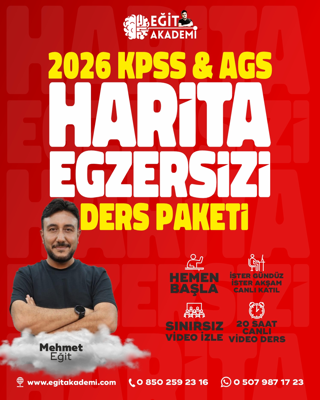 2026 KPSS&AGS COĞAFYA HARİTA EGZERSİZİ DERSLERİ