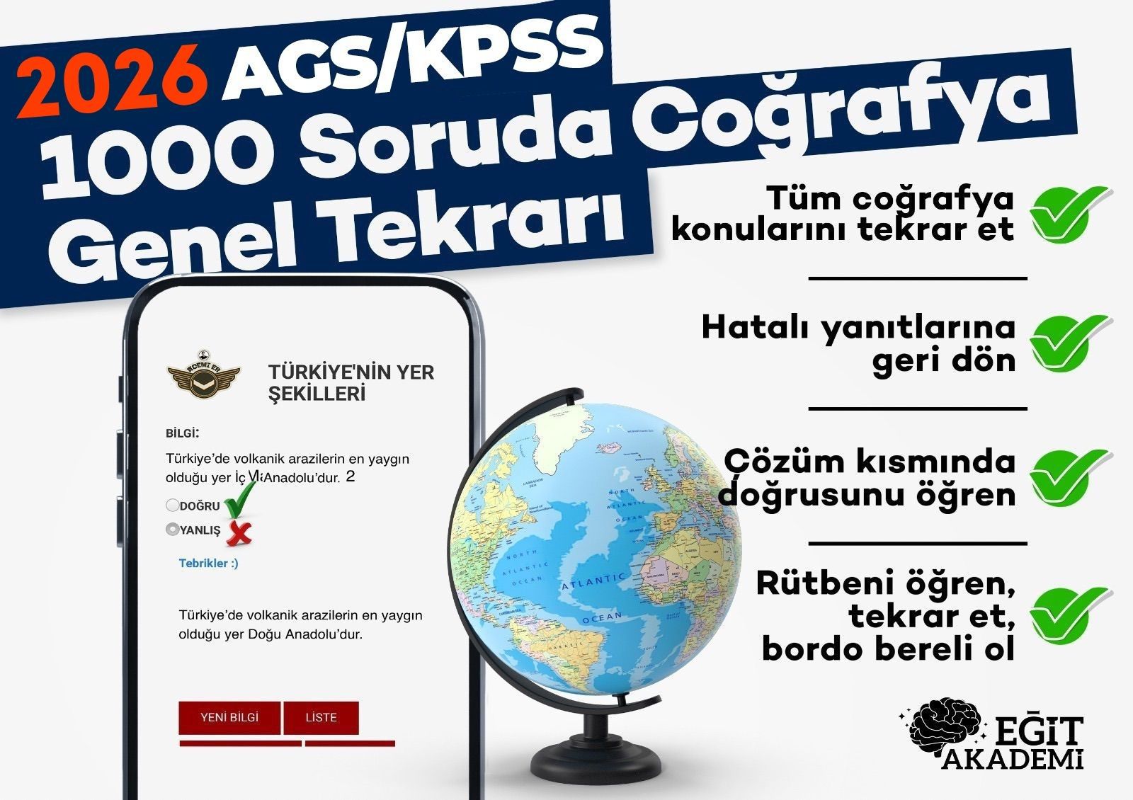 2026 KPSS COĞRAFYA 1000 SORUDA GENEL TEKRAR