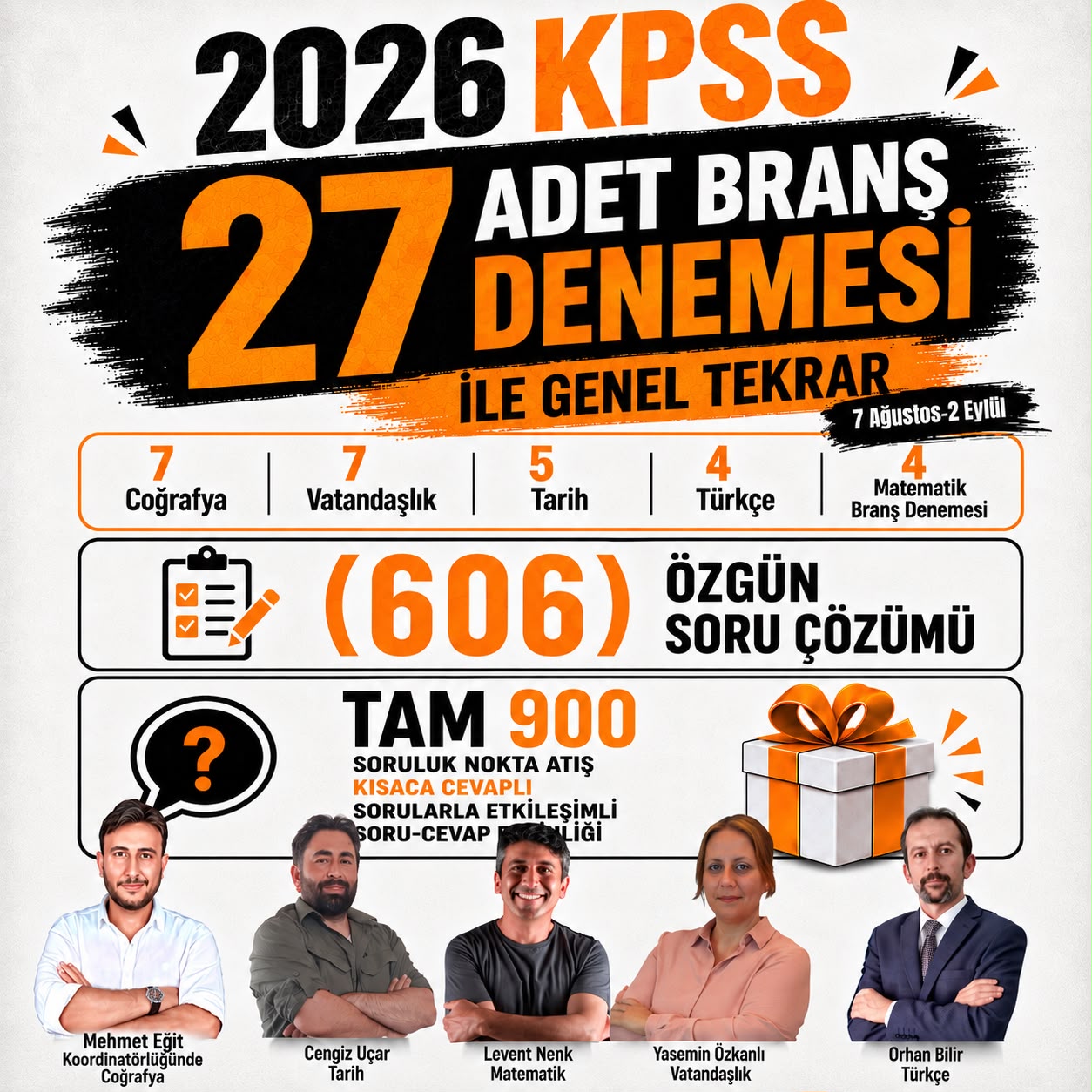 2026 KPSS 27 BRANŞ DENEMESİ İLE GENEL TEKRAR