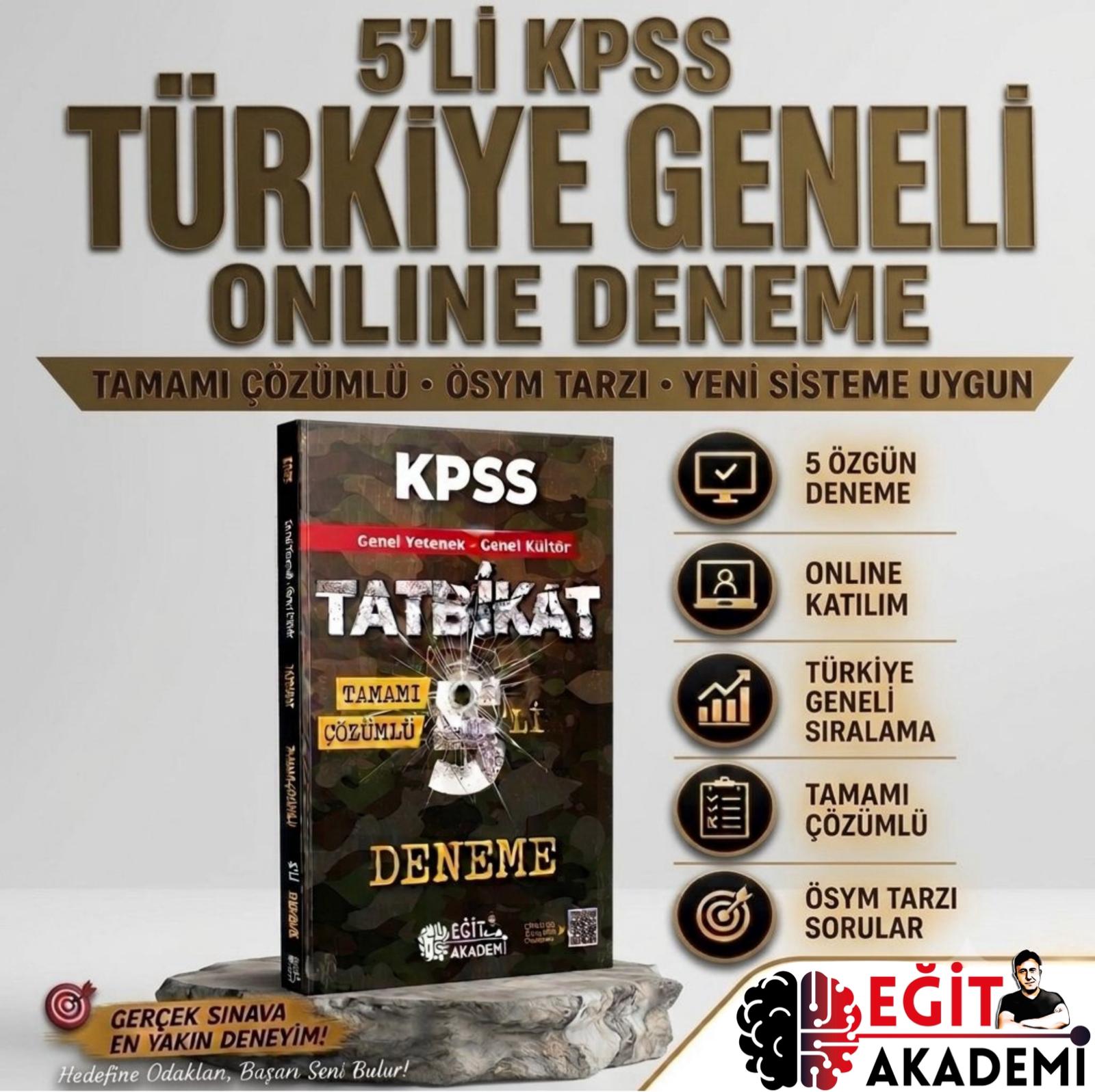 2026 GY-GK ONLİNE 5'Lİ DENEME