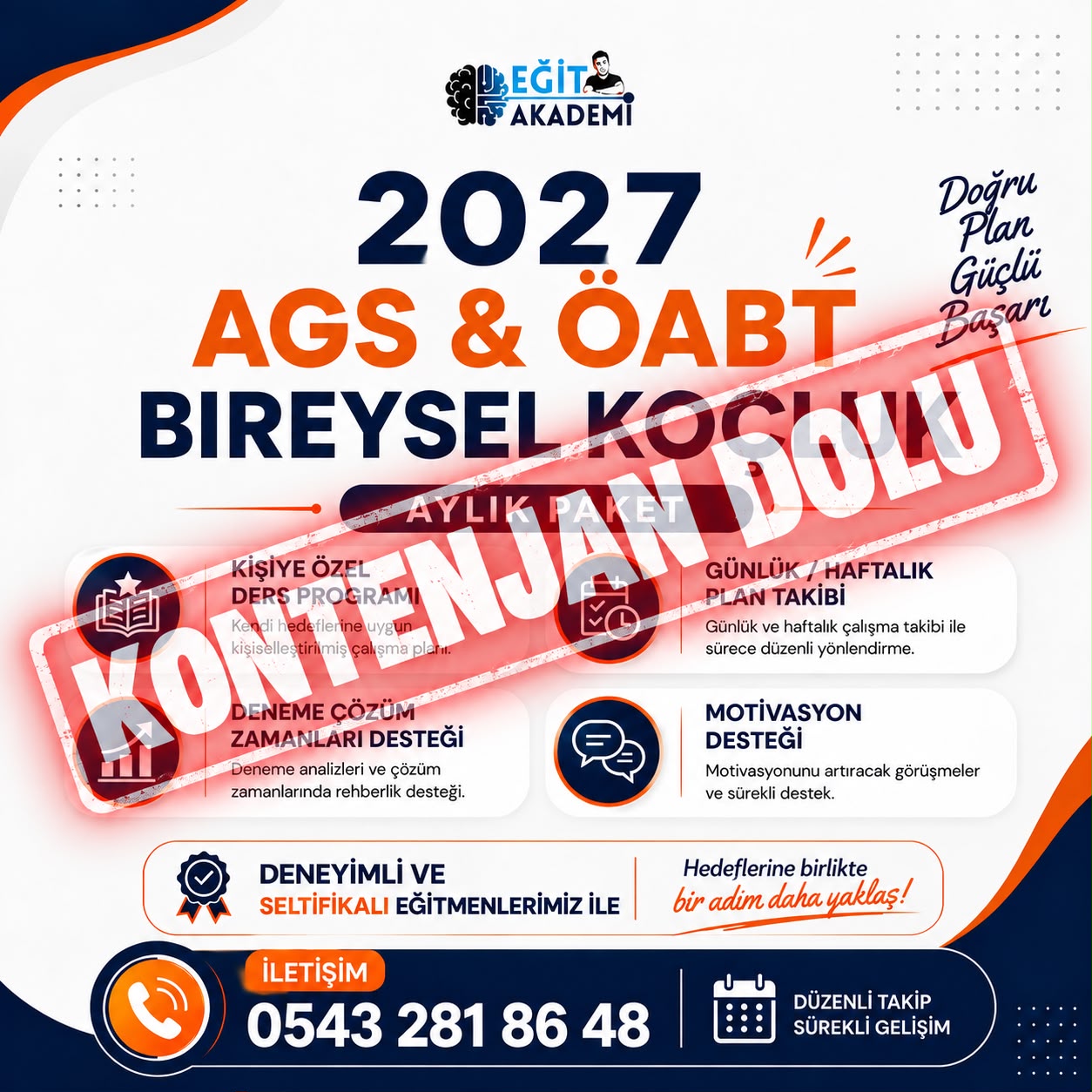 2027 AGS & ÖABT BİREYSEL KOÇLUK