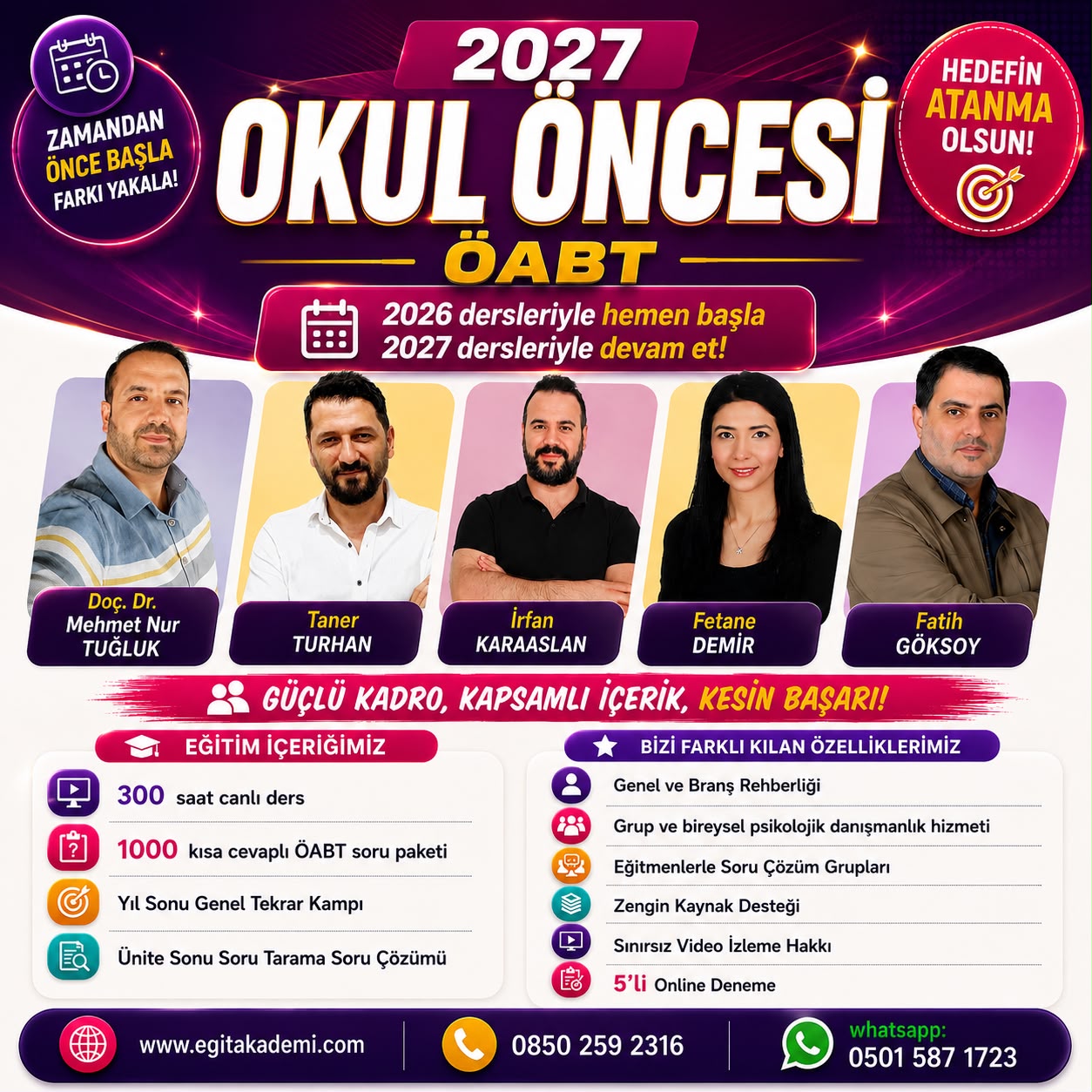 2027 OKUL ÖNCESİ ÖABT Canlı/Video Eğitim Paketi